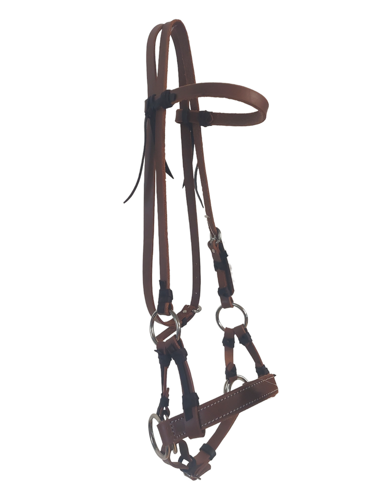 HR Saddlery Plain Leather Side Pull