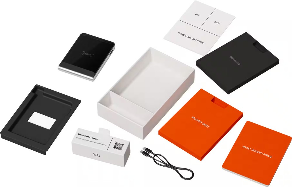 Ledger - Flex Crypto Hardware Wallet with Recovery Key - Graphite