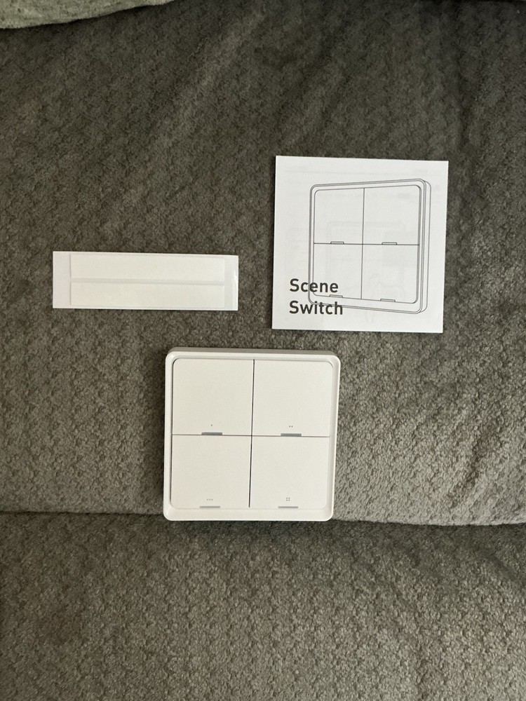 New Signee Smart Scene Switch, Scene Setting, App Setting, With Stickers - White