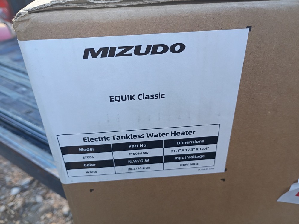 MUZUDO 240V Tankless Hot Water Heater Electric LED Demand ET006