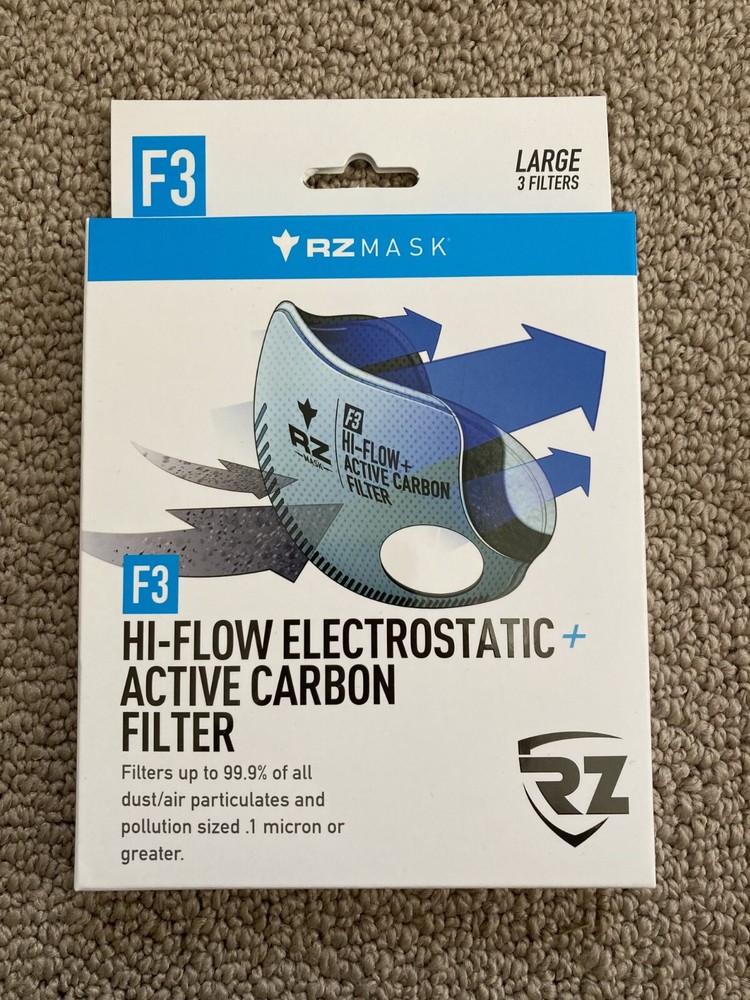 RZ Masks F2, F3 Multi-Purpose Replacement Active Carbon Filter Large & Medium