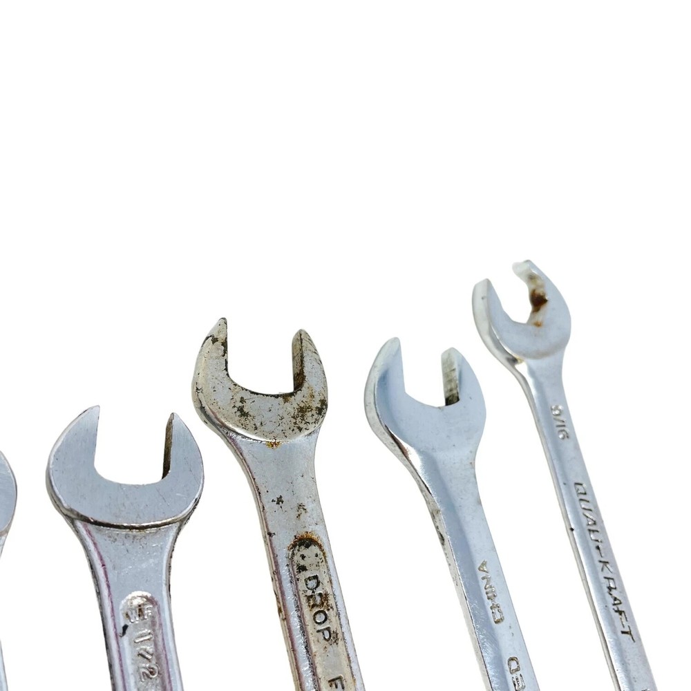 Quau Kraft N102S, Task Force and Assorted Open End, Combination Wrench Set 9 Pcs