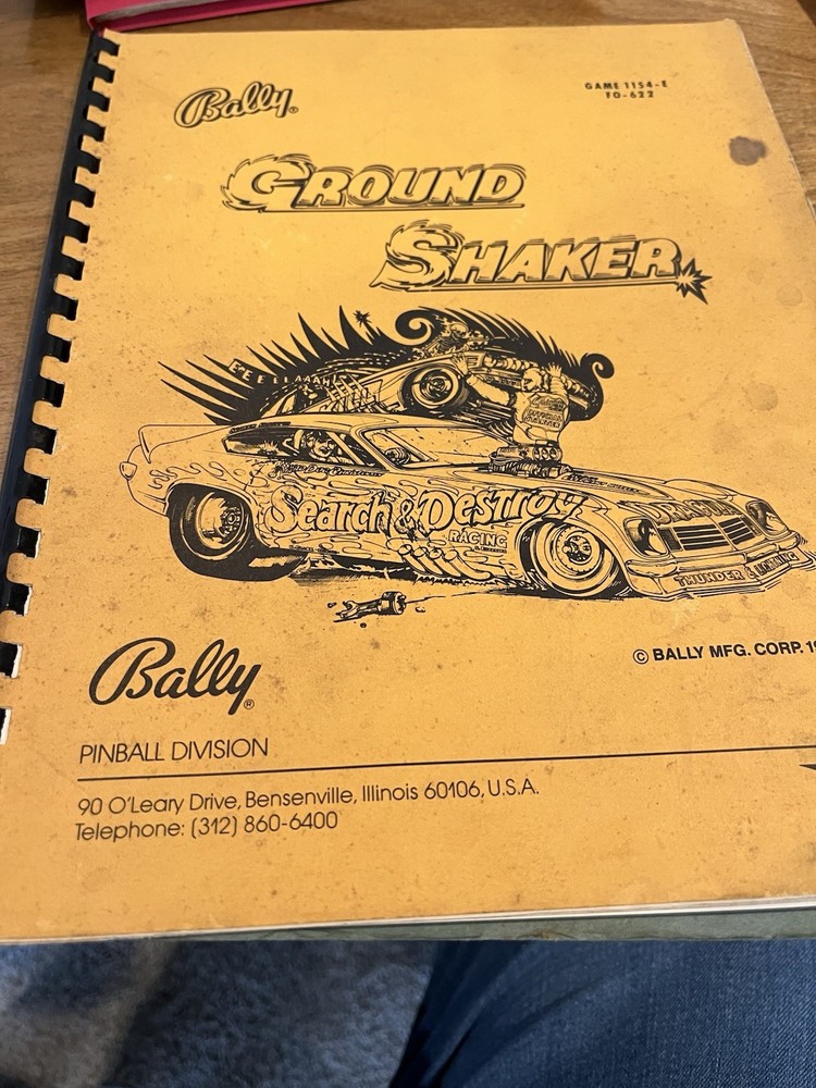 Nitro Ground Shaker Pinball Manual