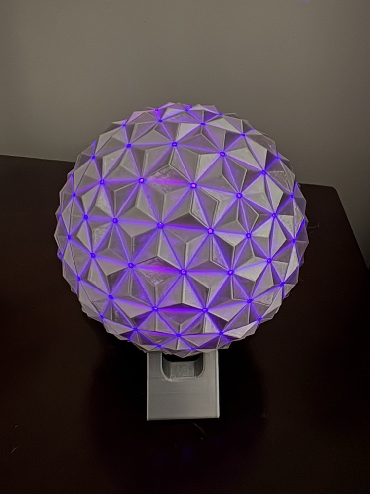 Disney Epcot Spaceship Earth Light-Up Display - 3D printed