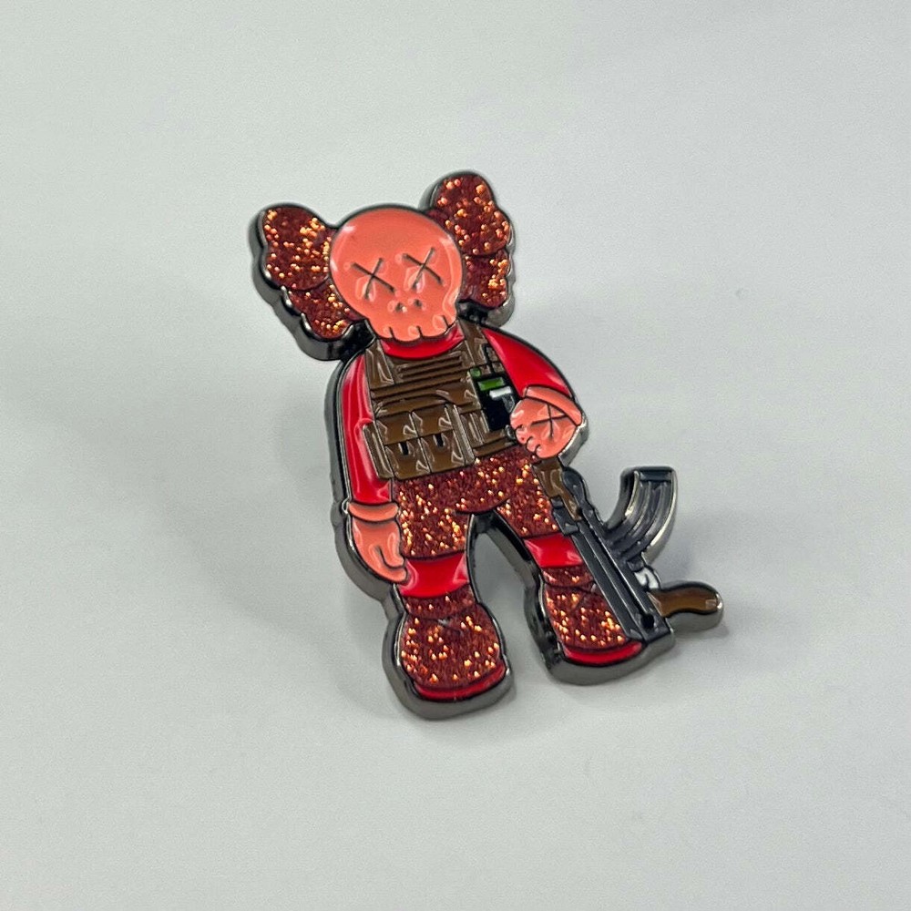 K-A-W-S Red Hat Pin