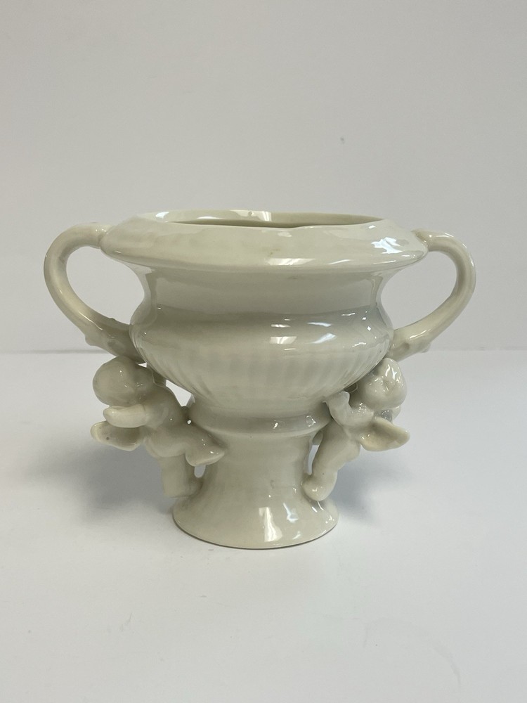 Ceramic - Cherubs - Off White - Planter - Vase - #9389