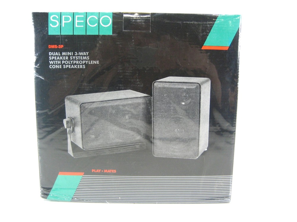 Speco Technologies DMS-3P Dual Mini 3-Way Speaker System W/Polypropylene Cone