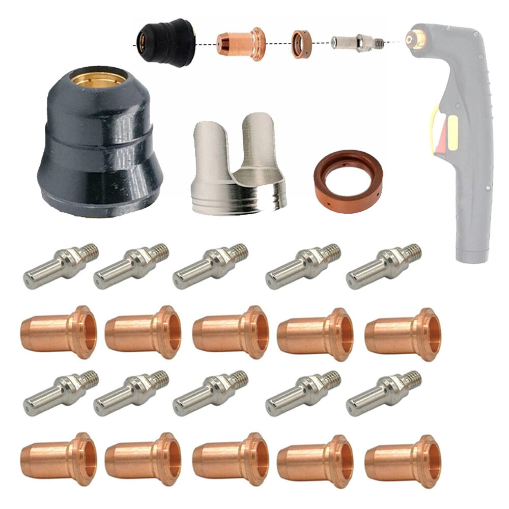 For Harbor Freight Titanium Plasma65 TI-PC65 Torch Tips Electrode 59164 59182
