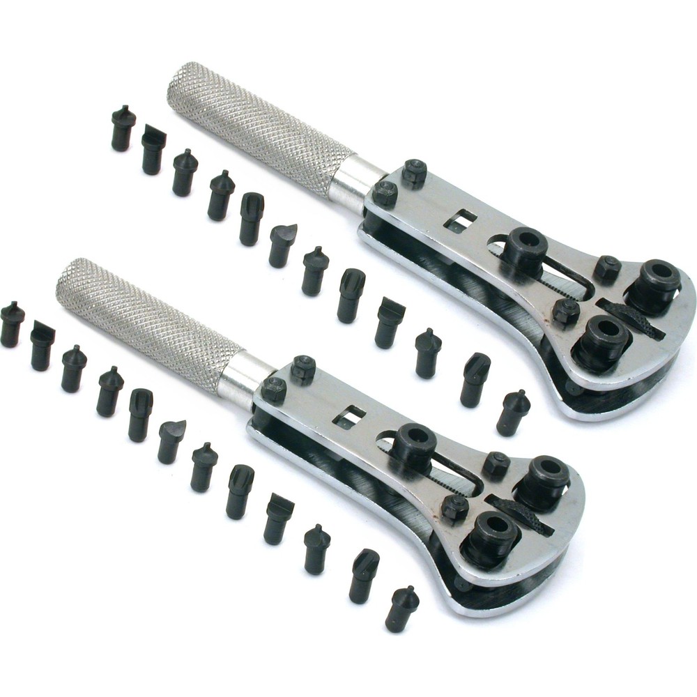 2 Watch Case Back Openers Set Waterproof Wrench Tool