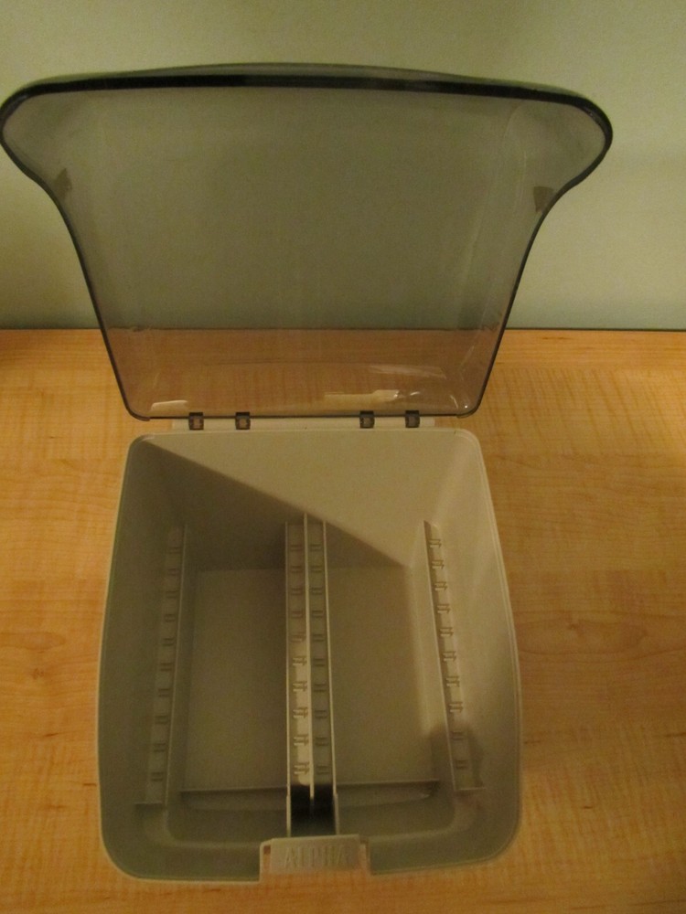 Vintage Alpha 3.5" Floppy Disk Double Sided Storage Box Case Holder