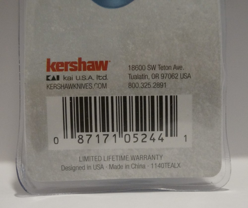 Kershaw Ration Fork / Spoon Combo, Bottle Opener, Carabiner, Teal Blue, Compact