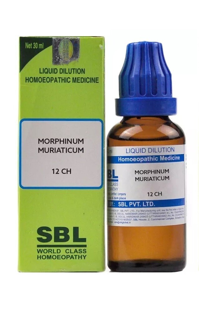 SBL Homeopathic Morphinum Muriaticum  12 CH (30ml) Dilution