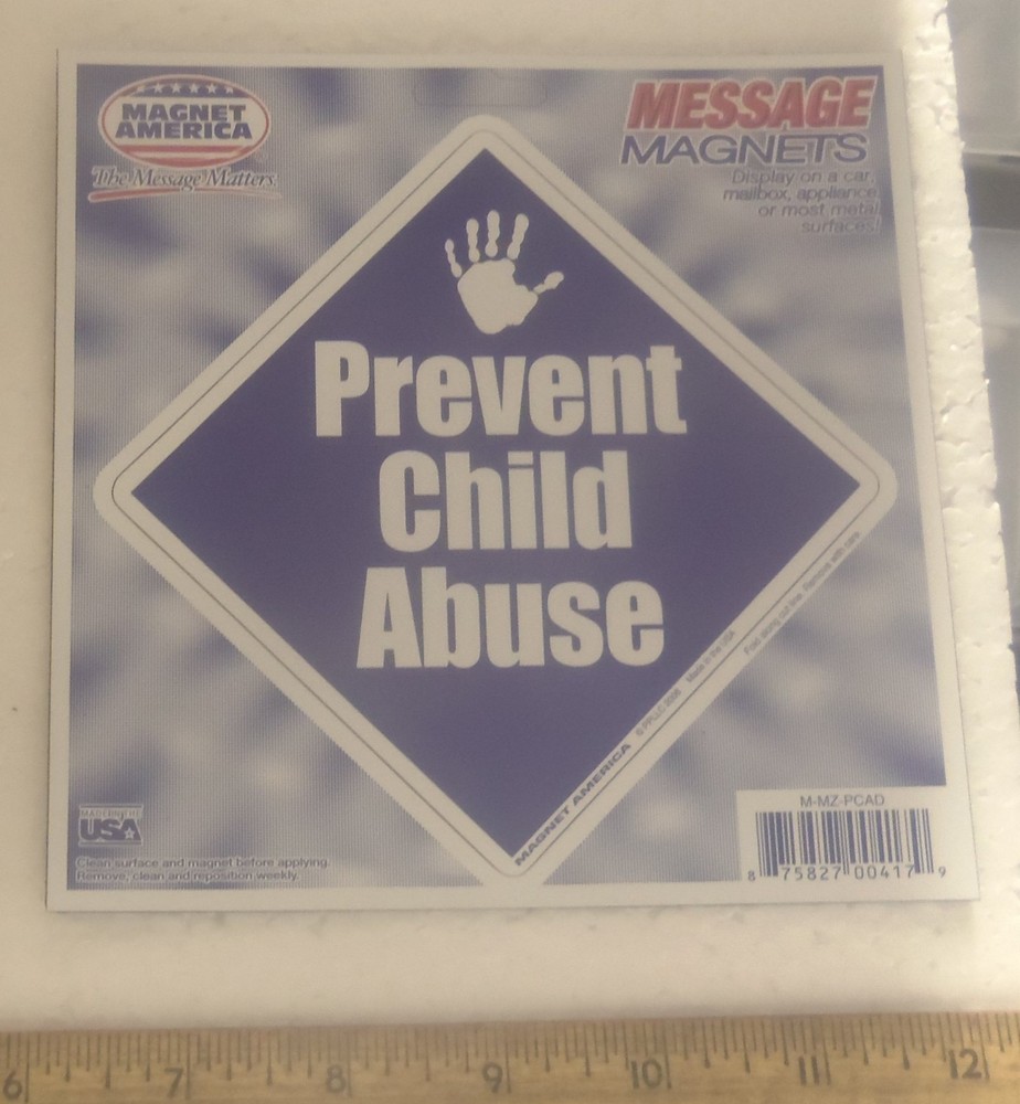 Prevent Child Abuse – Diamond Shaped Message Magnet