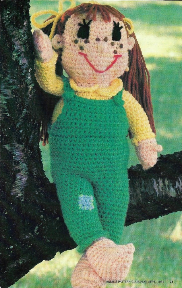 TAMMY SUE DOLL 16" TOY DIGEST SIZE CROCHET PATTERN INSTRUCTIONS