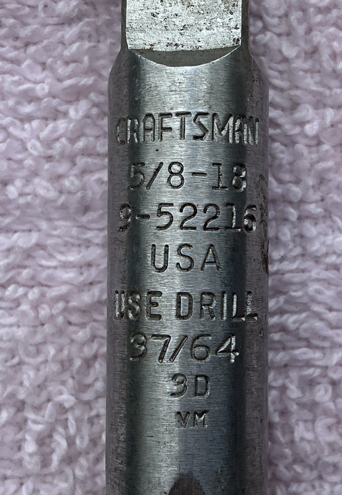 Craftsman 5/8-18 Tap 9-52216