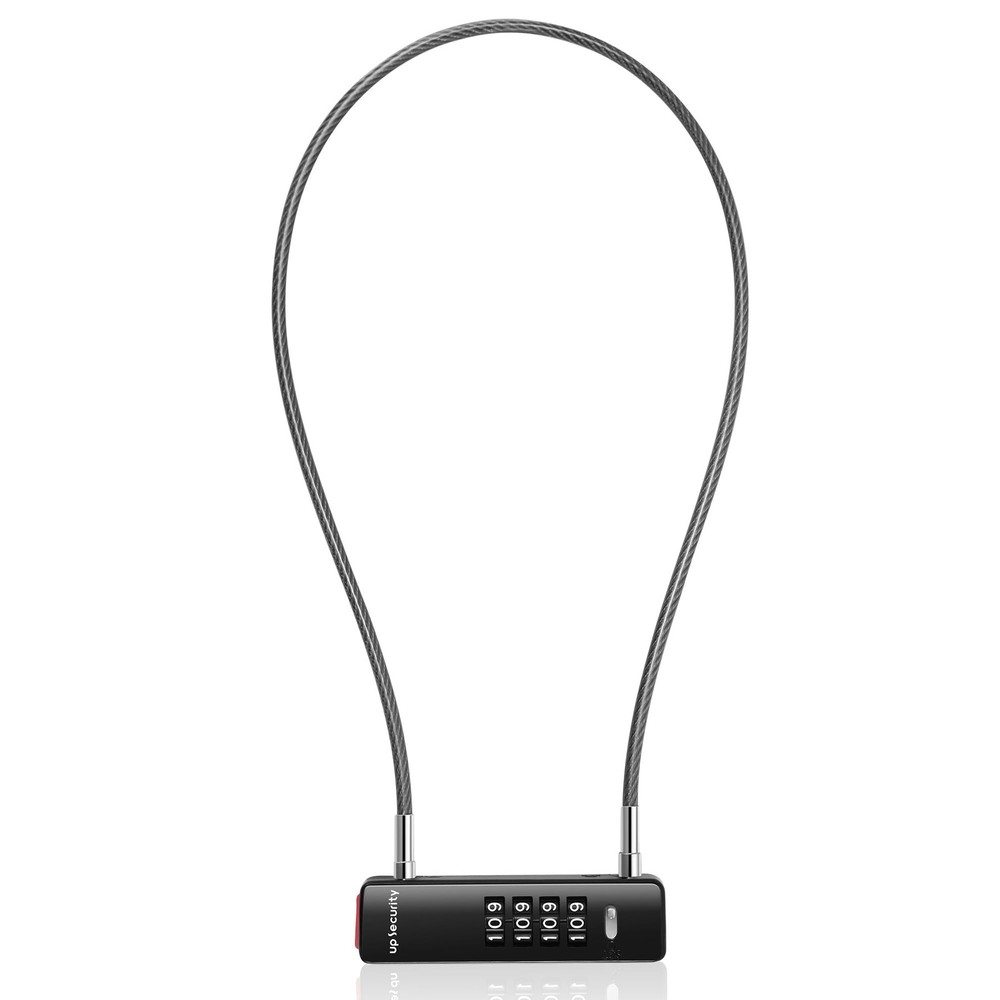 Combination Bike Lock Cable 2 ft, 4 Digit Combination Lock Outdoor, Small Com...
