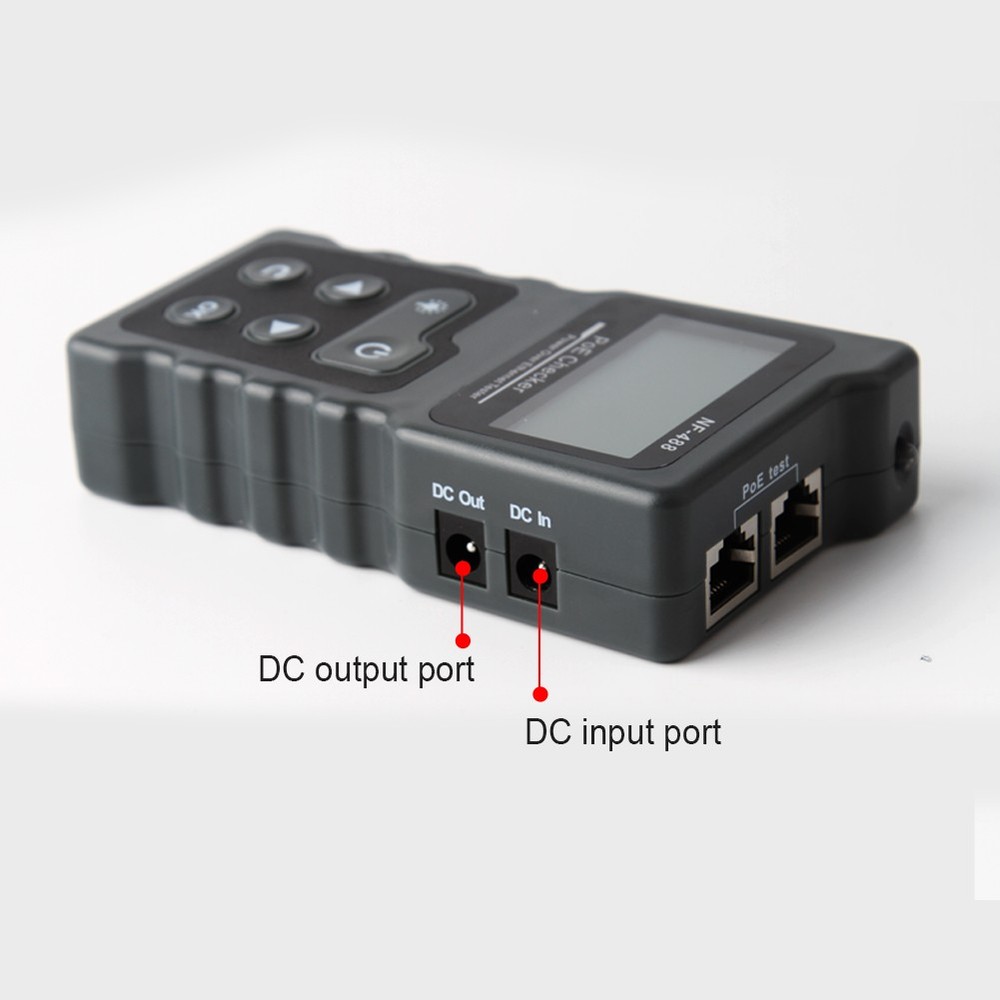 Network Cable Tester Lan Wire Meter POE RJ45 Ethernet Voltage Current Detector