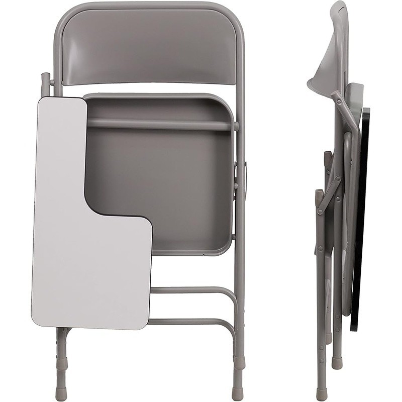 Steel Folding Chair W/ Tablet Arm Classroom Office Study Group Work Seating New