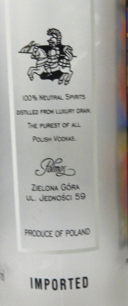 1994 Krolewska Vodka Bottle EMPTY