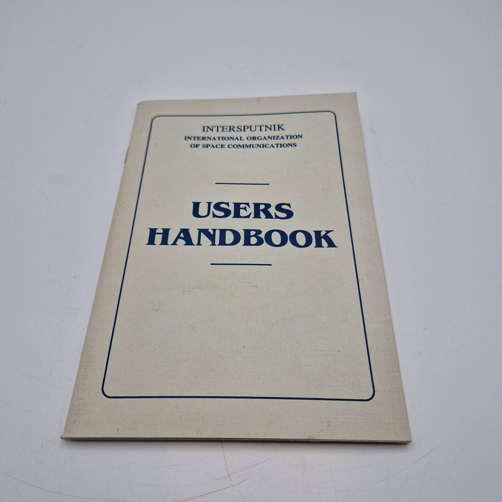 Rare INTERSPUTNIK Space Communication USERS HANDBOOK 1994