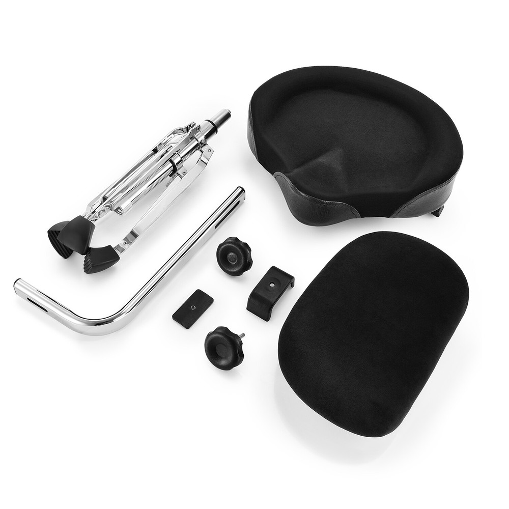 Donner DHT-250 Drum Throne With Backrest Motorcycle Style Stool Adjust Height