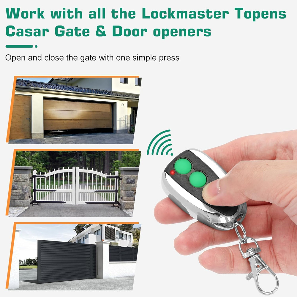 M12 Remote Control Transmitter for Automatic Swing Sliding Gate, Compatible with