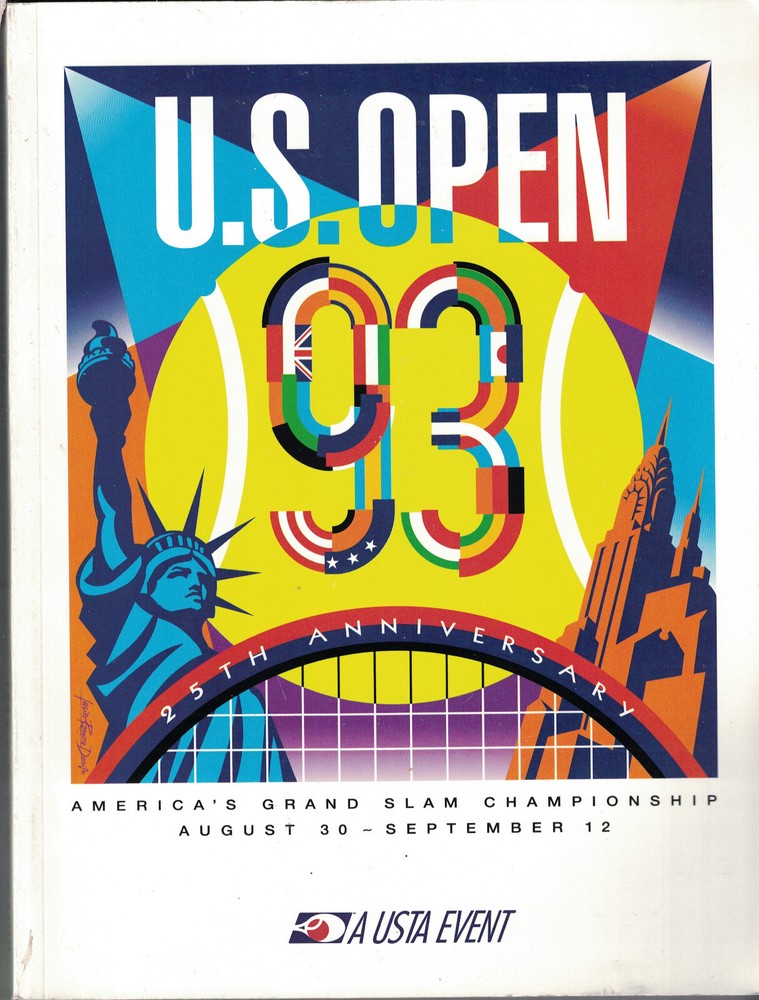 1993 U.S. Open Tennis Program Pete Sampras Steffi Graf