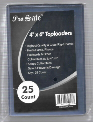 100  Pro Safe  4 X 6 TOPLOADERS