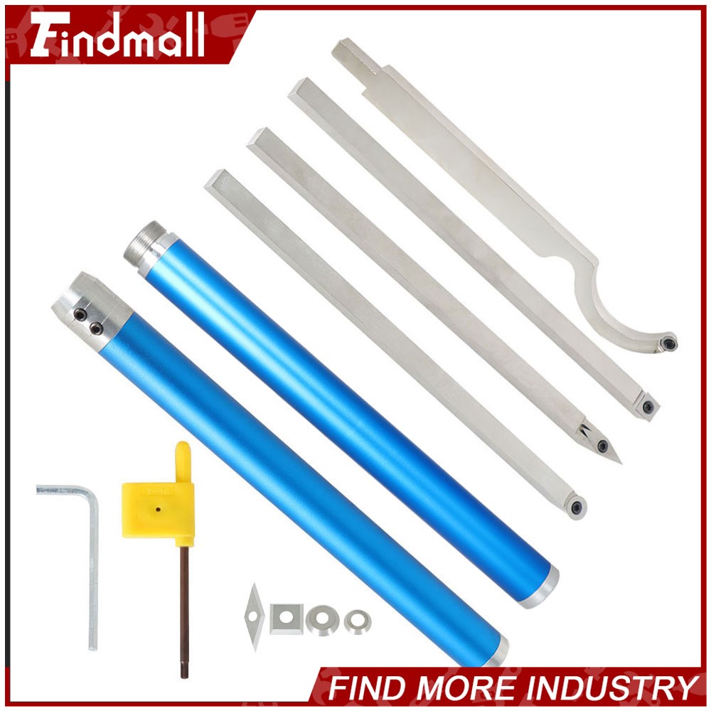 Findmall 6 Pack 11" Carbide Lathe Tools With 4 Extra Replacement Inserts