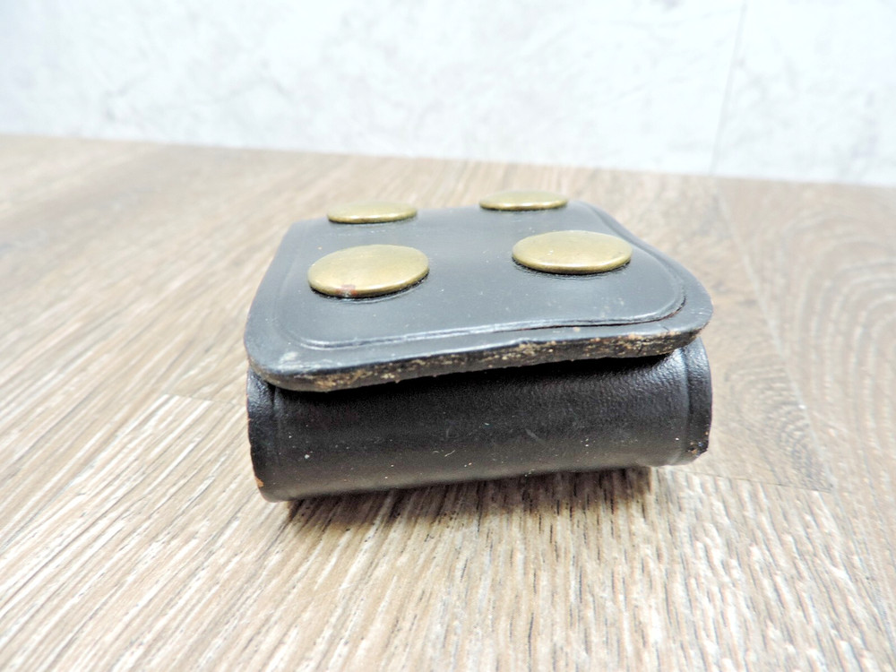 Double Brown Leather Duty Belt Retainer 2 1/4"