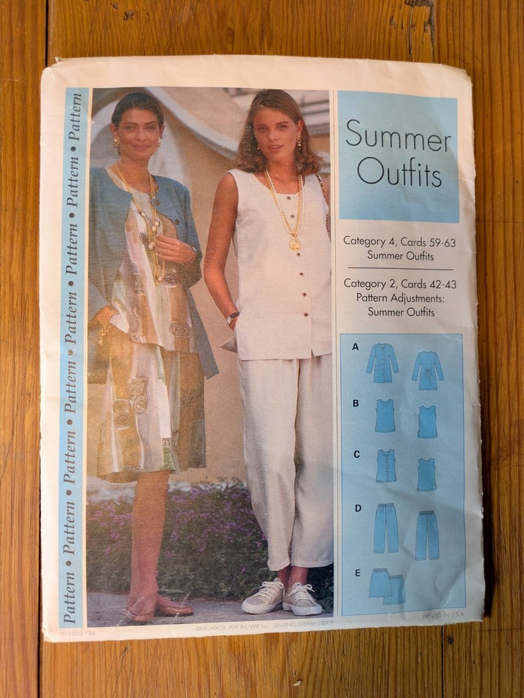 Sewing Step By Step Pattern Summer Outfits Uncut  4-22