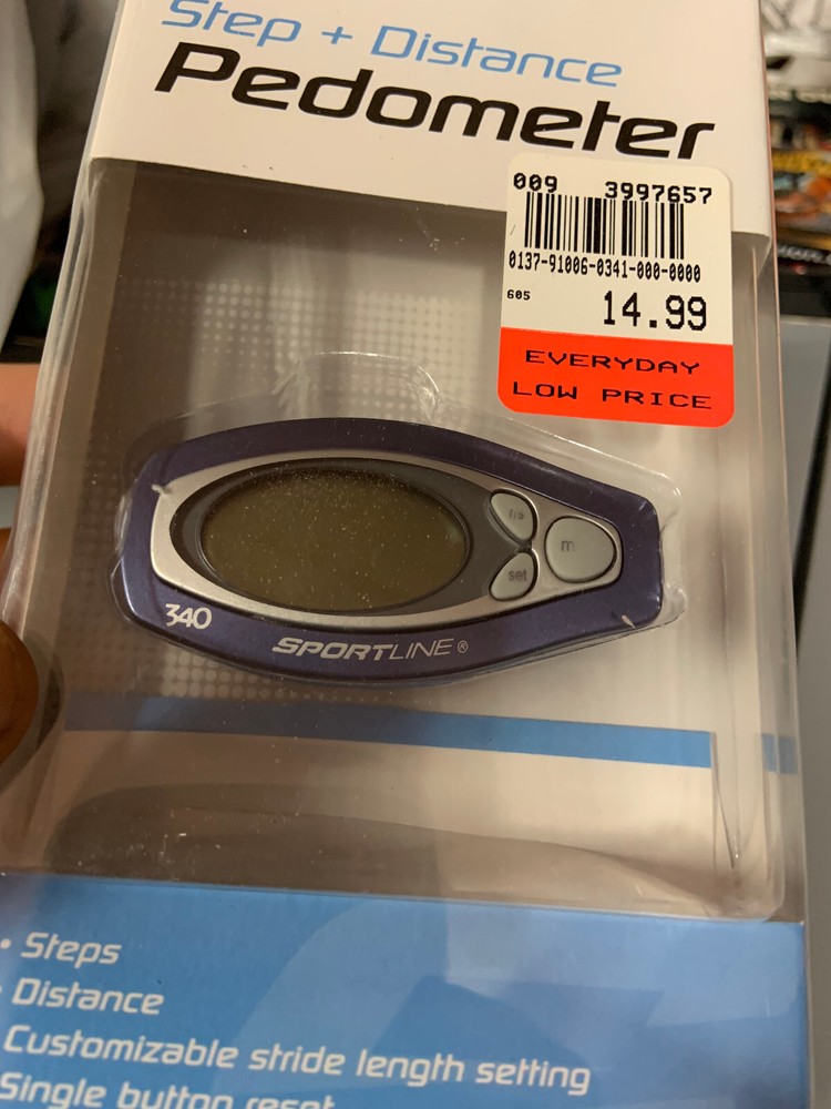 SportlineÂ® Step + Distance Pedometer