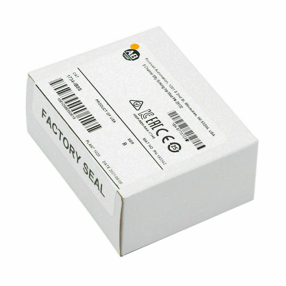 NEW- Sealed 8 Channel Sfty Safety Sinking Input Module 1734-IB8S /B 1734-1B8S