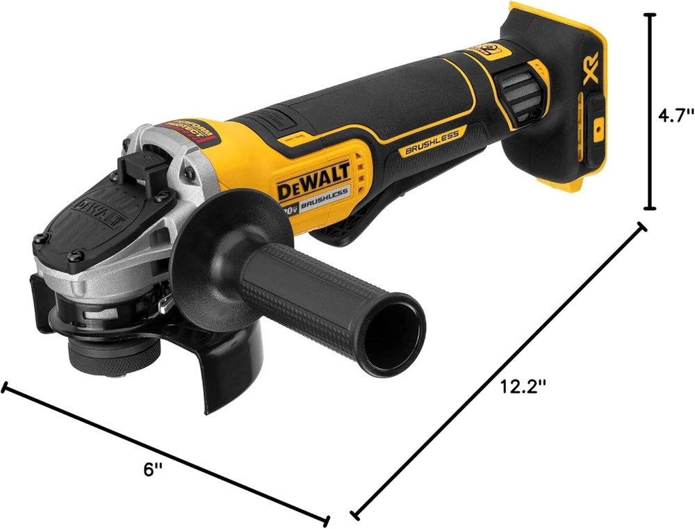20V MAX* Angle Grinder Tool Cordless Brushless, 4 1/2 Inch, with Paddle Switch a