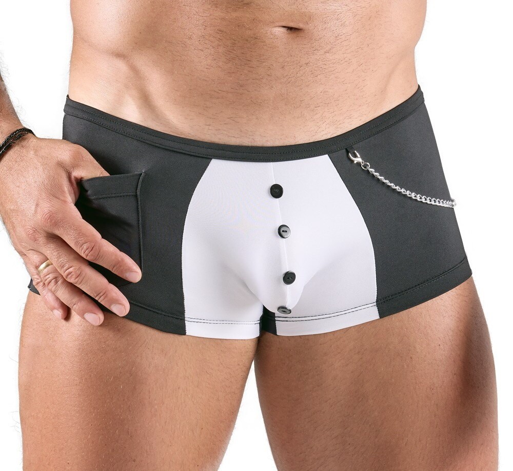 MENS BRIEF GERMANY BLACK SM- 2X-LARGE