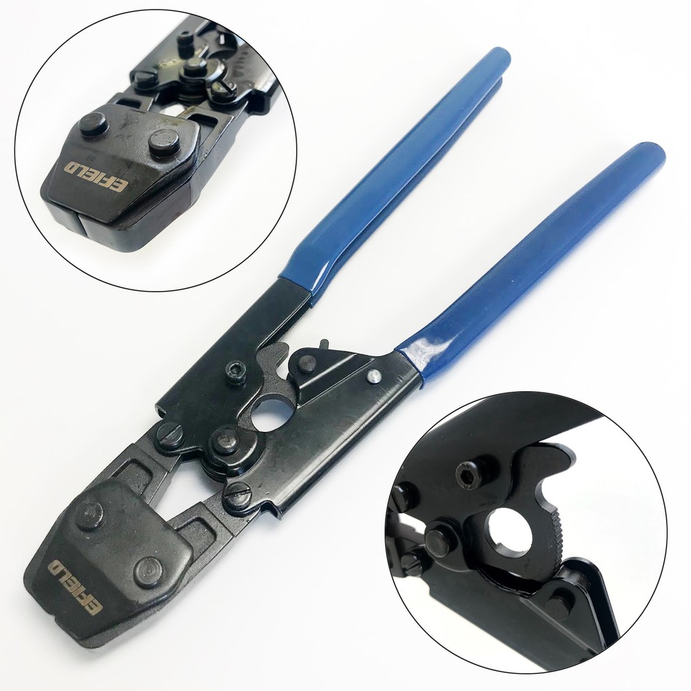 PEX CINCH CLAMP CRIMP TOOL 40 PCS 1/2" CLAMP, 15 PCS Coupling ,Elbow,Tee Fitting
