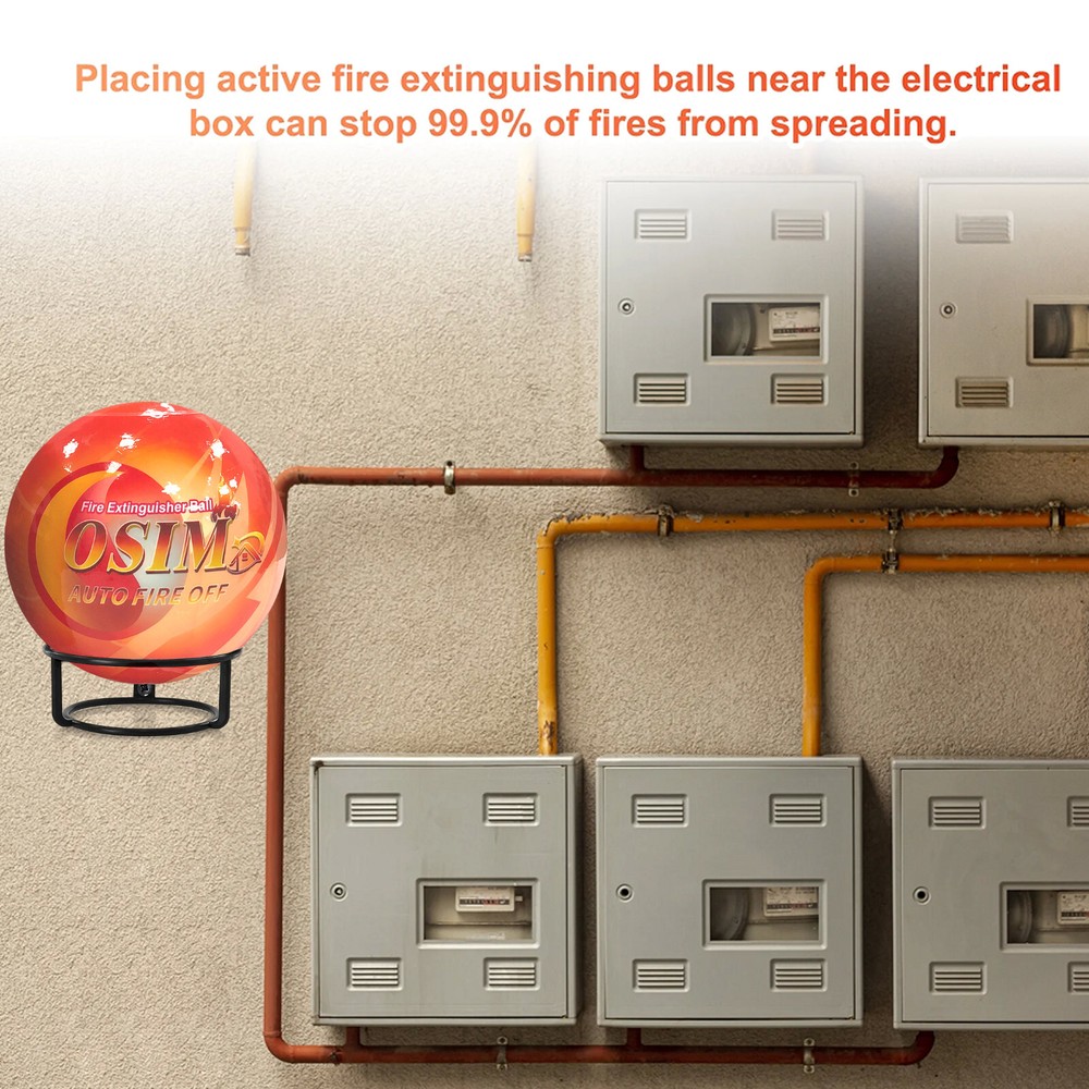 7 PACK Automatic Portable FireBall Extinguisher With Bracket for ABCEF Type Fire