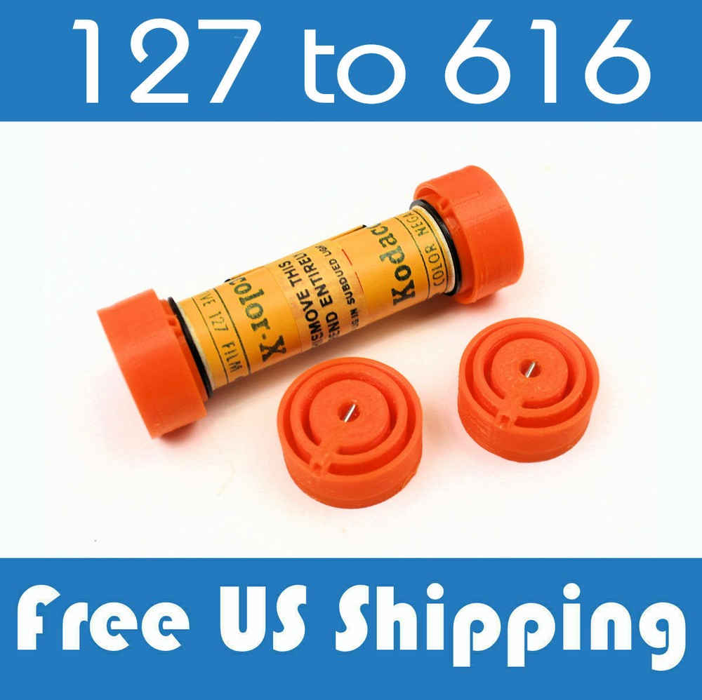 127-616 Medium Format Folding/Box Camera Film Spool Adapter Set-Kit Lomography