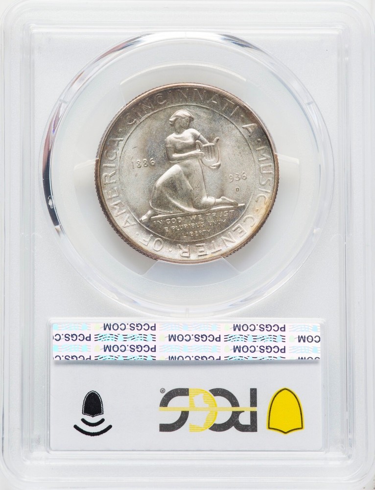 1936-D Cincinnati - Commemorative 50c Half Dollar - Silver - PCGS MS67