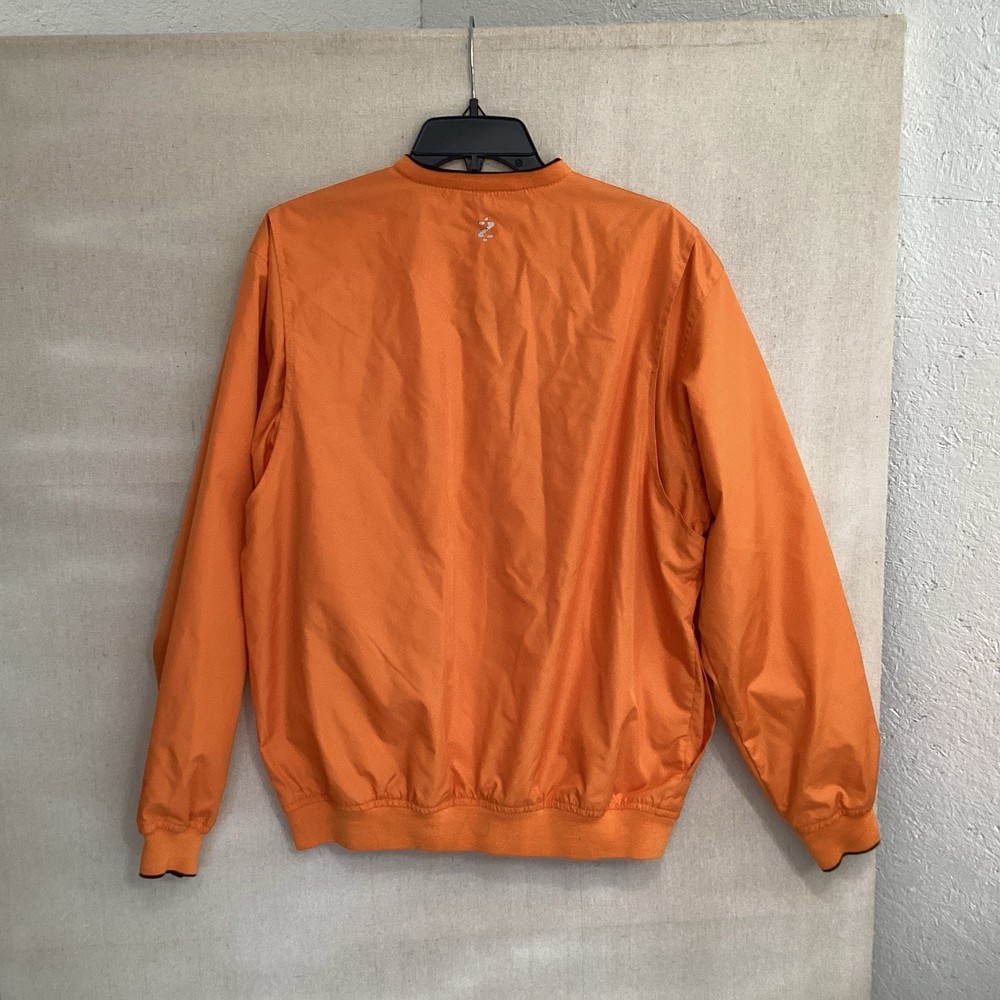 izod golf men’s jacket M xtreme function orange vneck pullover