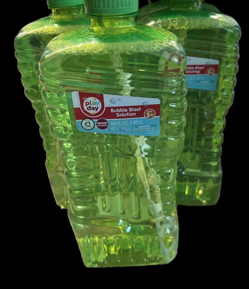 64oz Non Toxic Bubble Blast Solution Bubble Machine 5 Bottles Slide Play Day