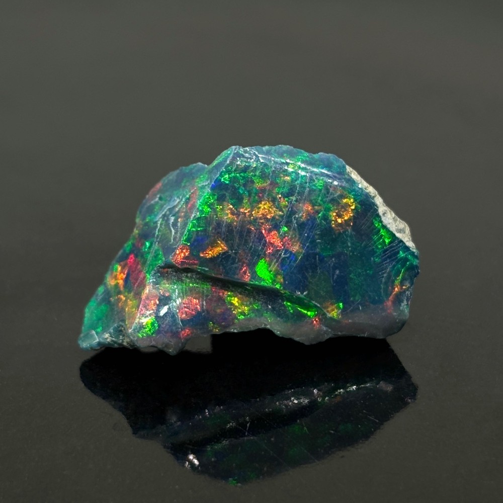 Black Uniformed Top Tier Welo Ethiopian Rough Opal
