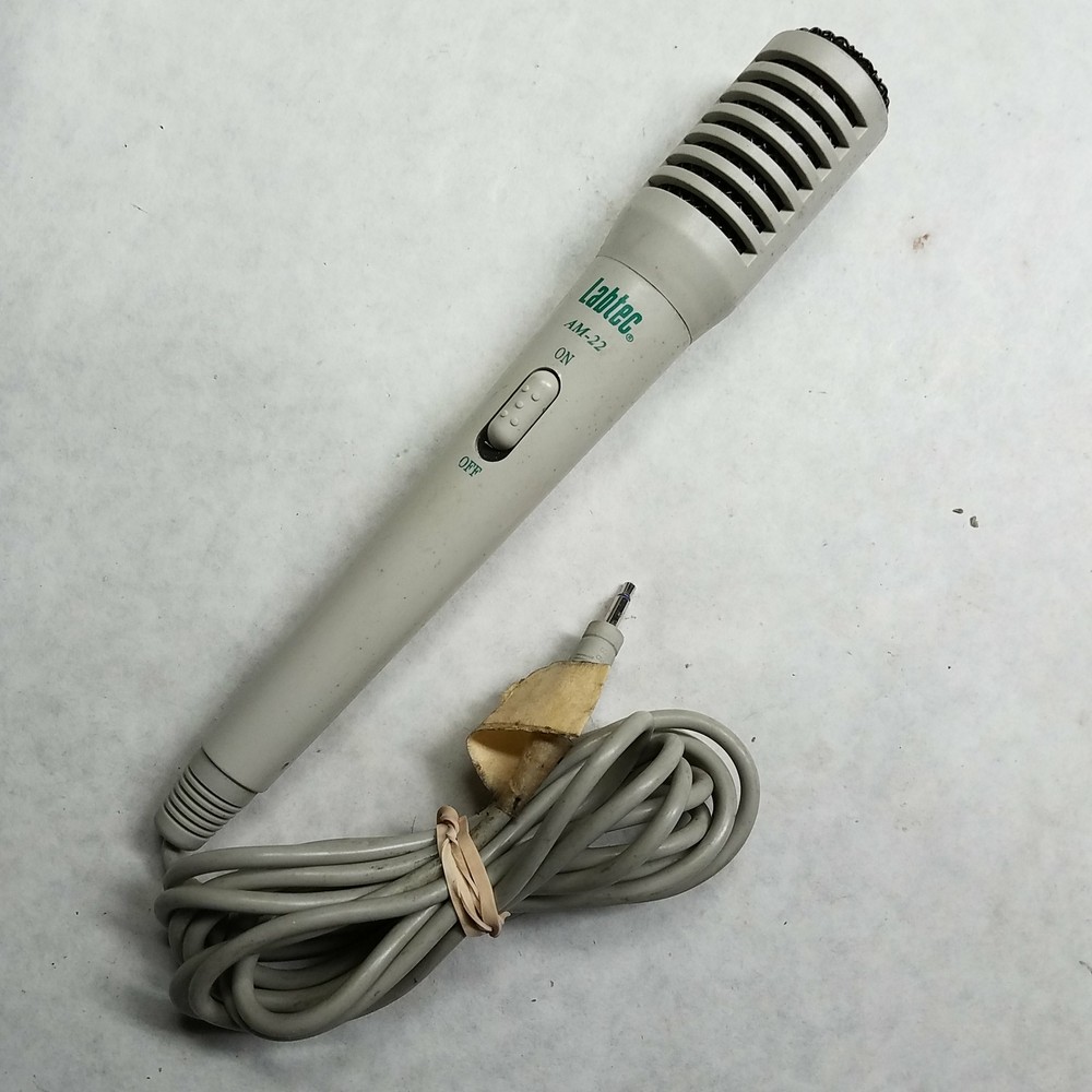 Labtec AM-22 Handheld Microphone 3.5mm Jack Vintage