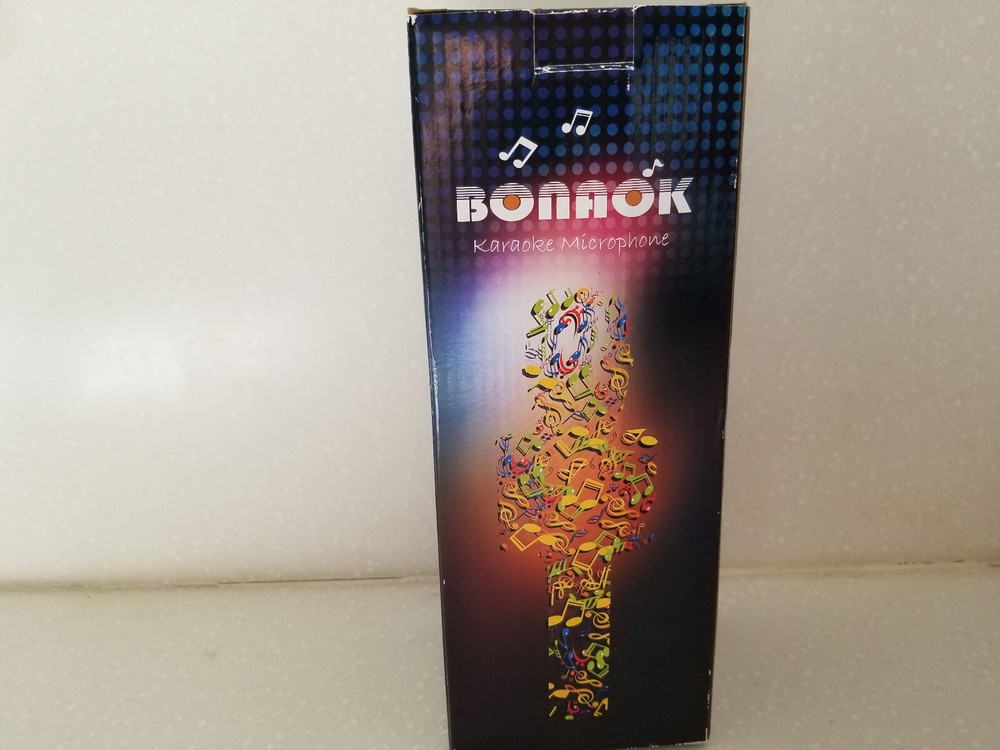 BONAOK Wireless Bluetooth Karaoke Portable Handheld Microphone Speaker