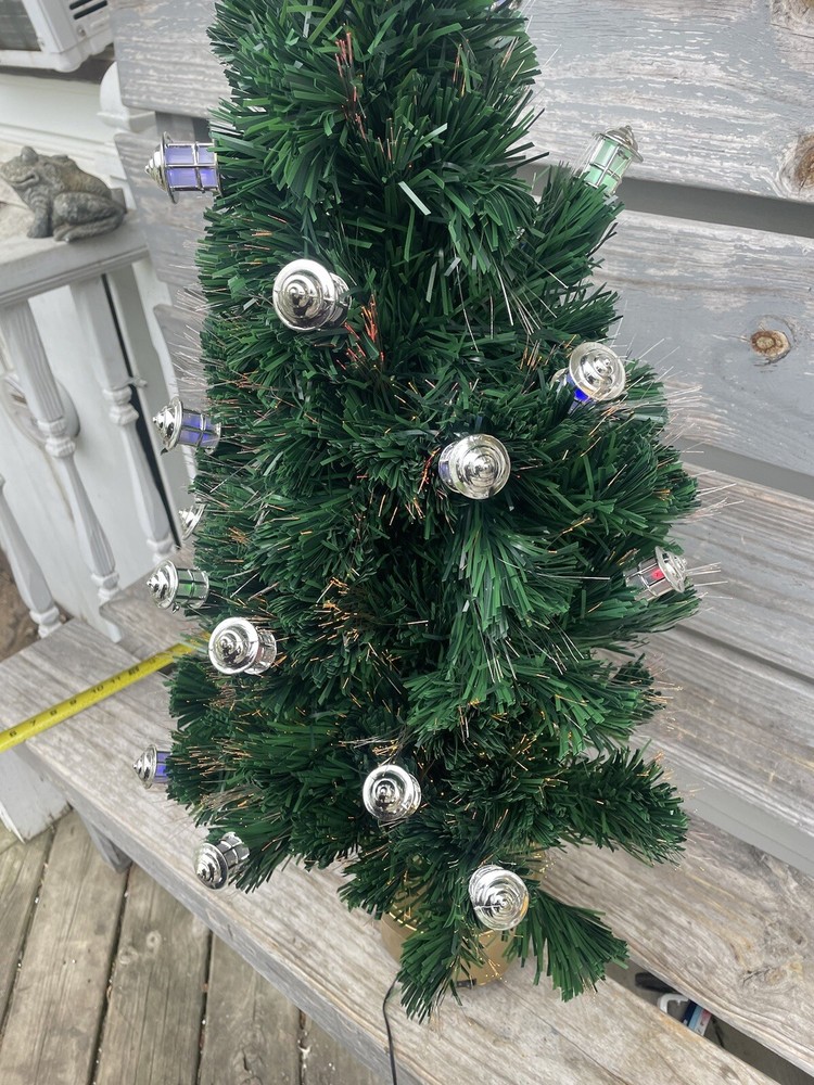 36 Inch Fiber Optic Christmas Tree Continuously Changes Color Lanterns Beautiful