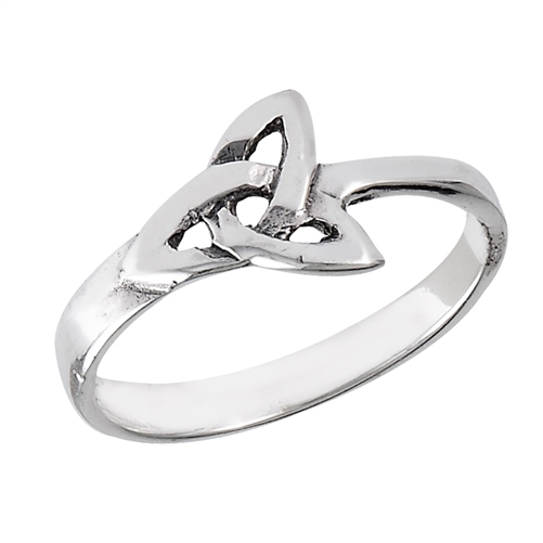 STERLING SILVER CELTIC TRIQUETRA RING