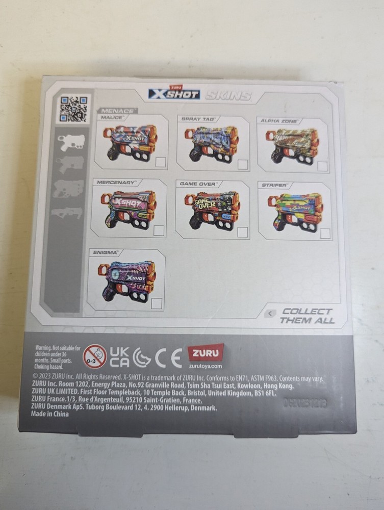 X-Shot SKINS Caution Blaster NIB