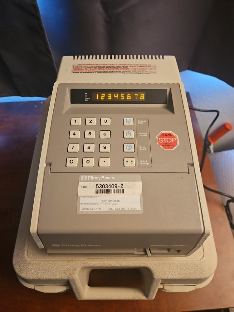 PITNEY BOWES MAIL POSTAGE By PHONE Moeldel 6900