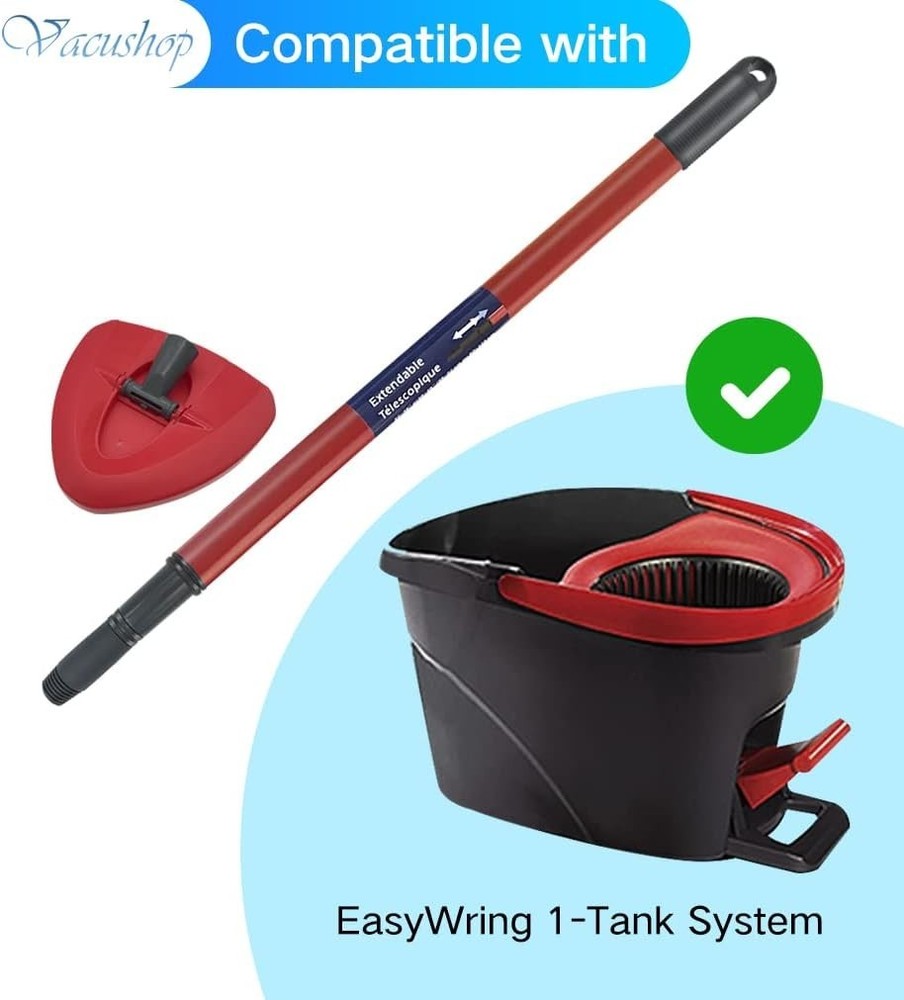 Mop Accessories Replacement for O-Ceda Spin Mop Handle x1 pcs Handle+Base