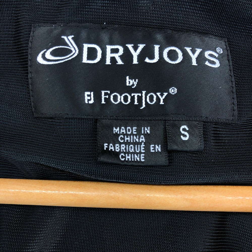 DryJoys FootJoy Pullover Windbreaker Golf Lightweight Jacket Black Men Small